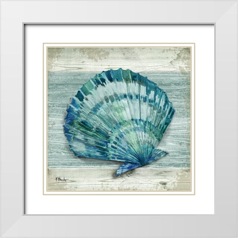 Northpoint Shells II White Modern Wood Framed Art Print with Double Matting by Brent, Paul
