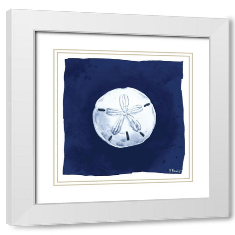 Dark Sea I White Modern Wood Framed Art Print with Double Matting by Brent, Paul