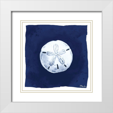 Dark Sea I White Modern Wood Framed Art Print with Double Matting by Brent, Paul