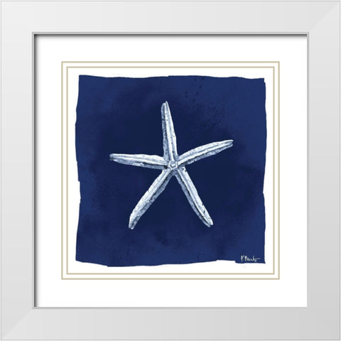 Dark Sea Ii White Modern Wood Framed Art Print with Double Matting by Brent, Paul