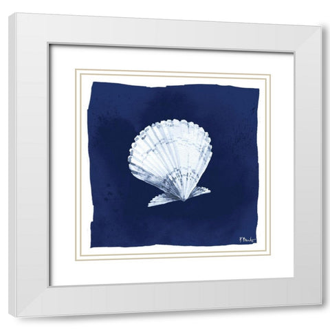 Dark Sea III White Modern Wood Framed Art Print with Double Matting by Brent, Paul