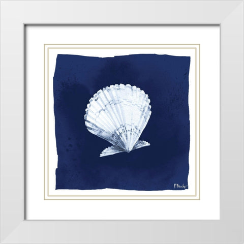 Dark Sea III White Modern Wood Framed Art Print with Double Matting by Brent, Paul