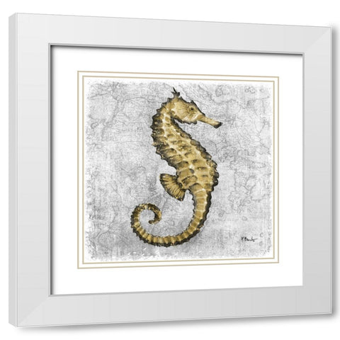 Saltwater Exploration I White Modern Wood Framed Art Print with Double Matting by Brent, Paul