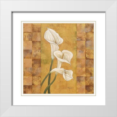 Flora del Rey I White Modern Wood Framed Art Print with Double Matting by Brent, Paul