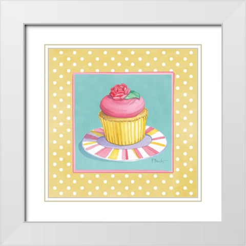 Sorority Girls I White Modern Wood Framed Art Print with Double Matting by Brent, Paul