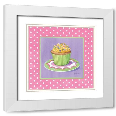 Sorority Girls III White Modern Wood Framed Art Print with Double Matting by Brent, Paul