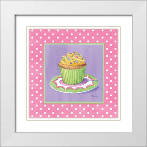 Sorority Girls III White Modern Wood Framed Art Print with Double Matting by Brent, Paul