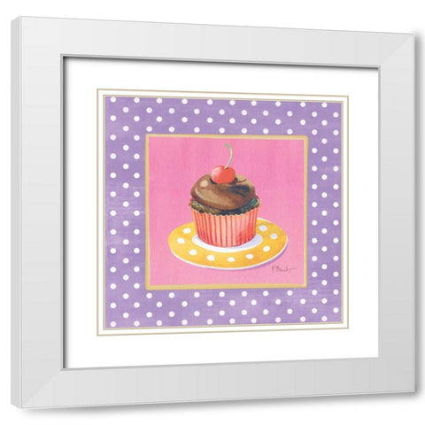 Sorority Girls IV White Modern Wood Framed Art Print with Double Matting by Brent, Paul