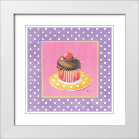 Sorority Girls IV White Modern Wood Framed Art Print with Double Matting by Brent, Paul