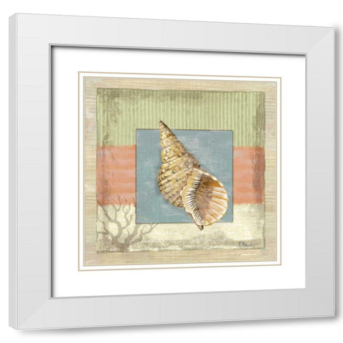 Montego Triton White Modern Wood Framed Art Print with Double Matting by Brent, Paul