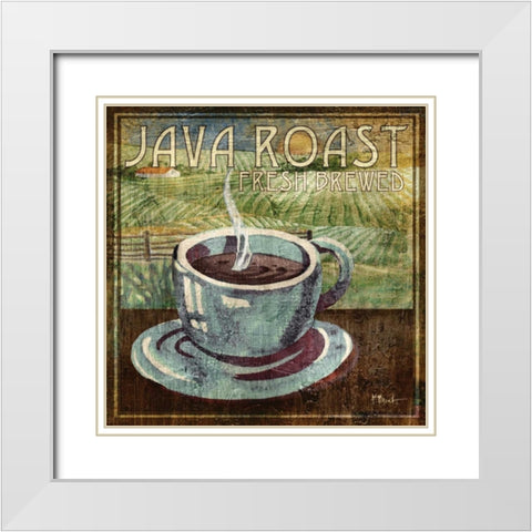 Java Roast White Modern Wood Framed Art Print with Double Matting by Brent, Paul