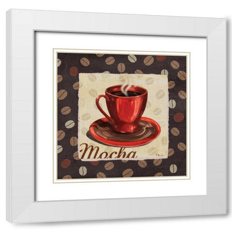 Cup of Joe II White Modern Wood Framed Art Print with Double Matting by Brent, Paul