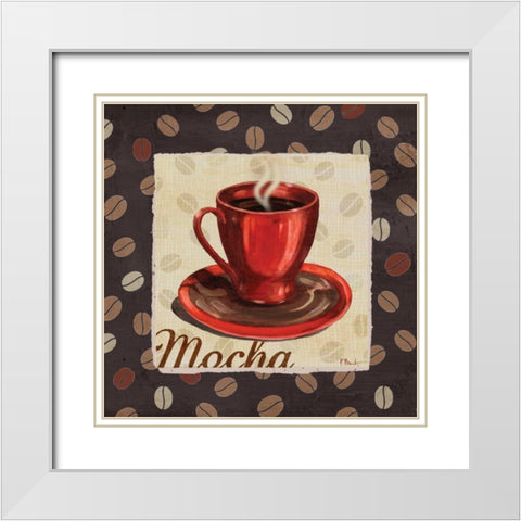Cup of Joe II White Modern Wood Framed Art Print with Double Matting by Brent, Paul