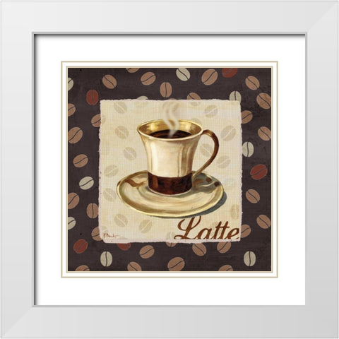 Cup of Joe III White Modern Wood Framed Art Print with Double Matting by Brent, Paul