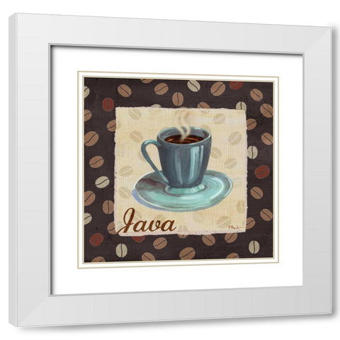 Cup of Joe IV White Modern Wood Framed Art Print with Double Matting by Brent, Paul