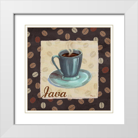 Cup of Joe IV White Modern Wood Framed Art Print with Double Matting by Brent, Paul