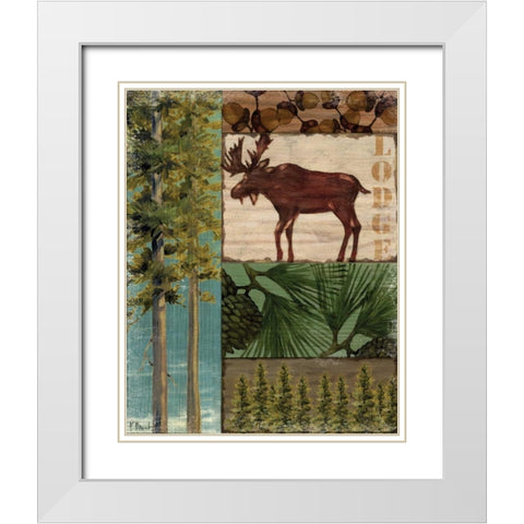 Nature Trail I White Modern Wood Framed Art Print with Double Matting by Brent, Paul