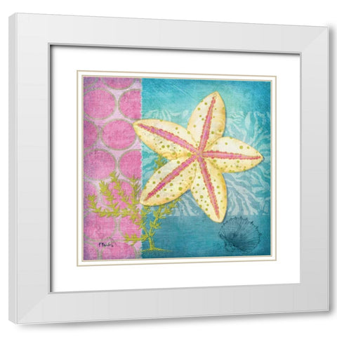 Fantasy Reef I White Modern Wood Framed Art Print with Double Matting by Brent, Paul