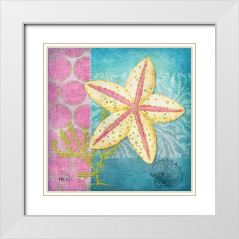 Fantasy Reef I White Modern Wood Framed Art Print with Double Matting by Brent, Paul
