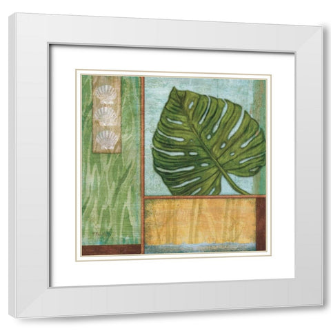 La Palma I White Modern Wood Framed Art Print with Double Matting by Brent, Paul