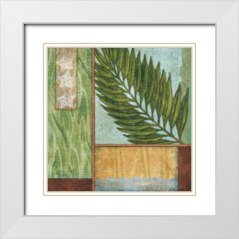 La Palma II White Modern Wood Framed Art Print with Double Matting by Brent, Paul
