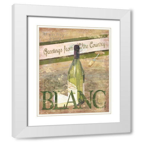 Chateau Chardonnay White Modern Wood Framed Art Print with Double Matting by Brent, Paul