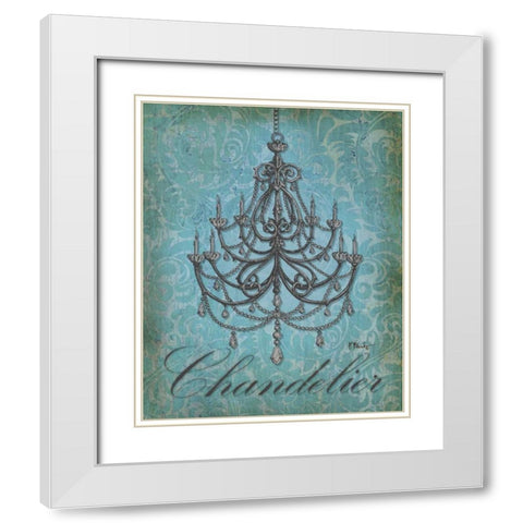 Parisian Market II White Modern Wood Framed Art Print with Double Matting by Brent, Paul