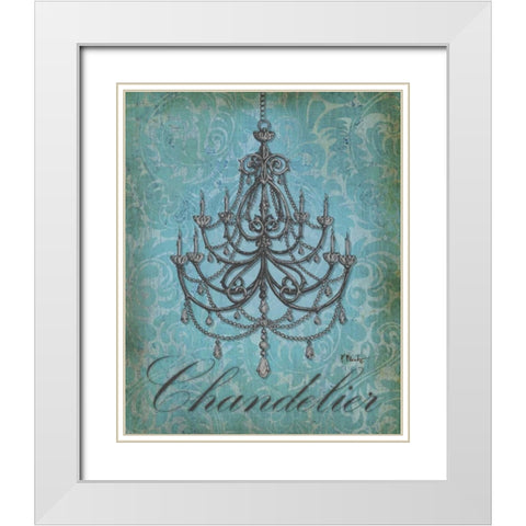 Parisian Market II White Modern Wood Framed Art Print with Double Matting by Brent, Paul