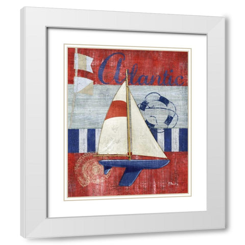 Maritime Boat I White Modern Wood Framed Art Print with Double Matting by Brent, Paul