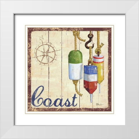 Bridgeport II White Modern Wood Framed Art Print with Double Matting by Brent, Paul