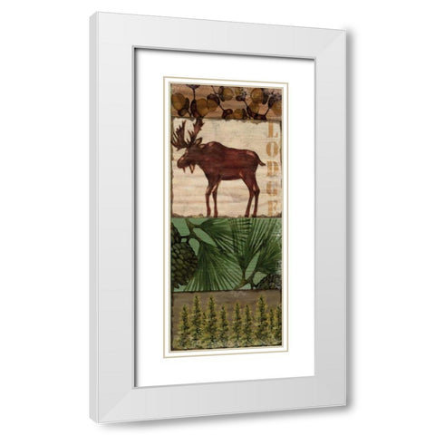 Nature Trail III White Modern Wood Framed Art Print with Double Matting by Brent, Paul