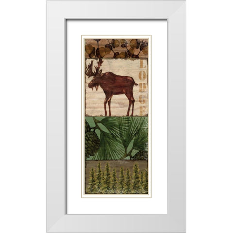 Nature Trail III White Modern Wood Framed Art Print with Double Matting by Brent, Paul