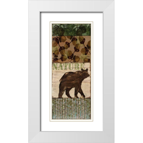 Nature Trail IV White Modern Wood Framed Art Print with Double Matting by Brent, Paul