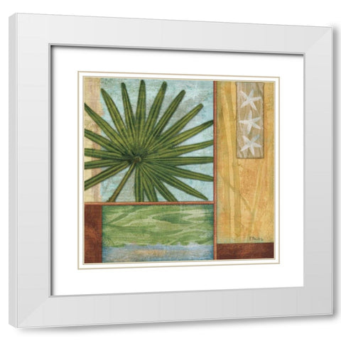 La Palma III White Modern Wood Framed Art Print with Double Matting by Brent, Paul