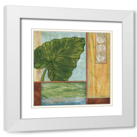 La Palma IV White Modern Wood Framed Art Print with Double Matting by Brent, Paul