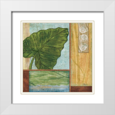 La Palma IV White Modern Wood Framed Art Print with Double Matting by Brent, Paul