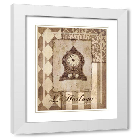 Provincial Collage IV White Modern Wood Framed Art Print with Double Matting by Brent, Paul