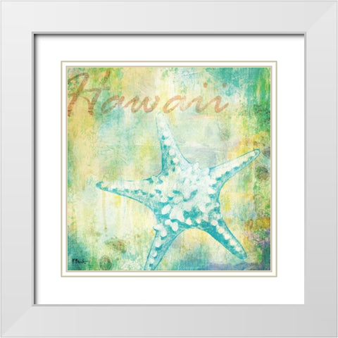 Martinique Shells IV White Modern Wood Framed Art Print with Double Matting by Brent, Paul