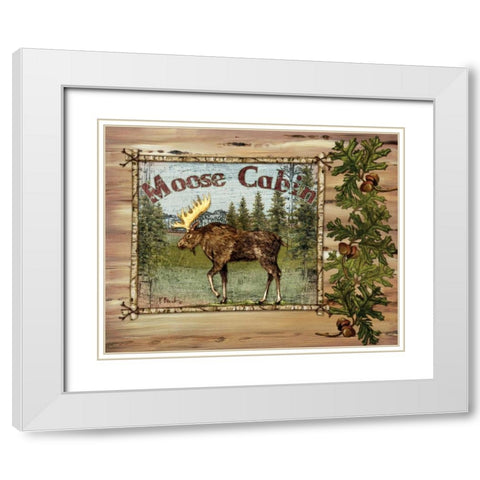 Forest Collage II White Modern Wood Framed Art Print with Double Matting by Brent, Paul