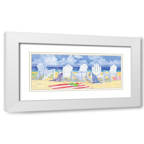 Front Row Seats White Modern Wood Framed Art Print with Double Matting by Brent, Paul