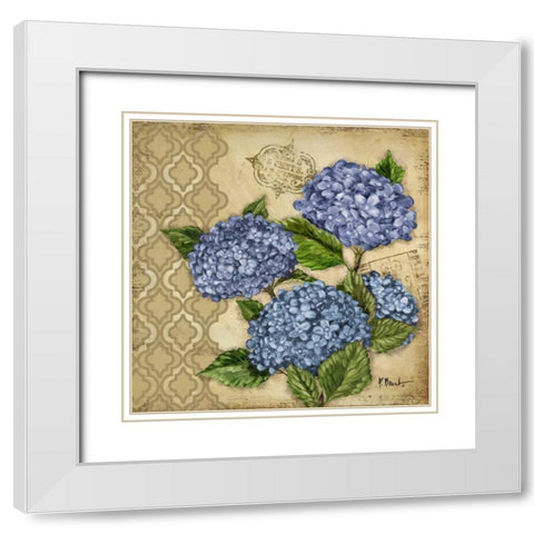 Courtyard Garden II White Modern Wood Framed Art Print with Double Matting by Brent, Paul