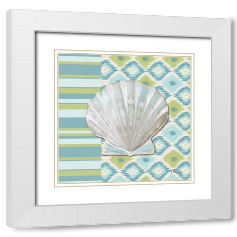 Watercolors I White Modern Wood Framed Art Print with Double Matting by Brent, Paul