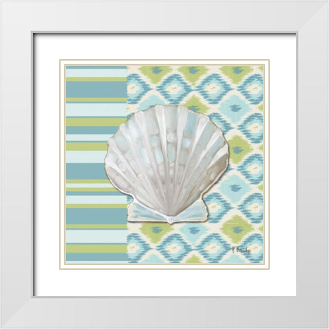 Watercolors I White Modern Wood Framed Art Print with Double Matting by Brent, Paul