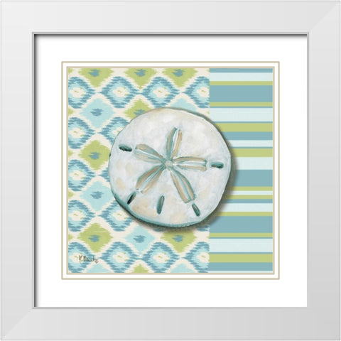 Watercolors IV White Modern Wood Framed Art Print with Double Matting by Brent, Paul