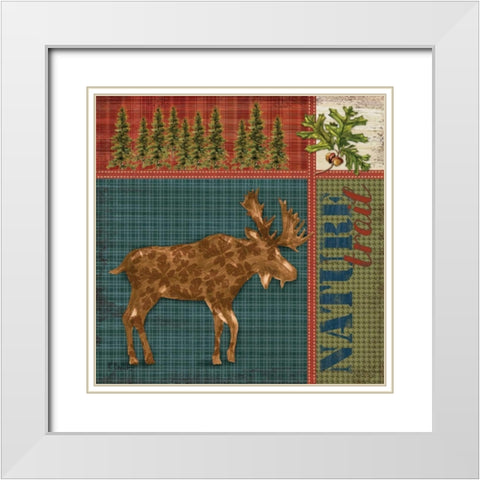 Camp Creek I White Modern Wood Framed Art Print with Double Matting by Brent, Paul