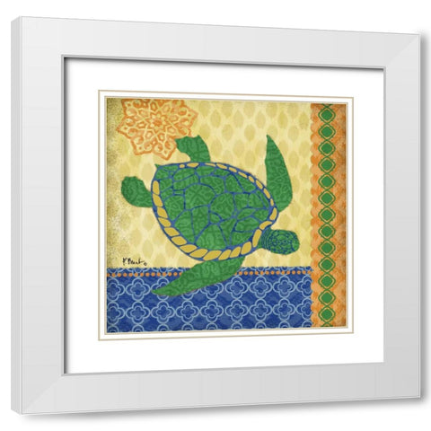 Sanctuary Bay I White Modern Wood Framed Art Print with Double Matting by Brent, Paul