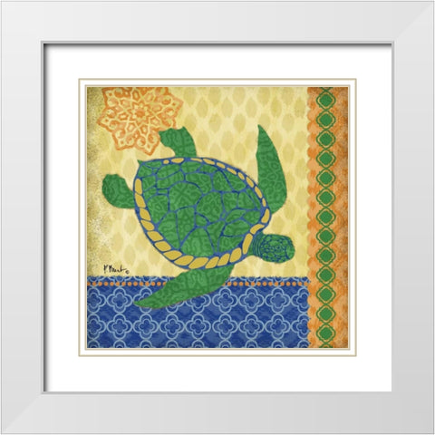Sanctuary Bay I White Modern Wood Framed Art Print with Double Matting by Brent, Paul
