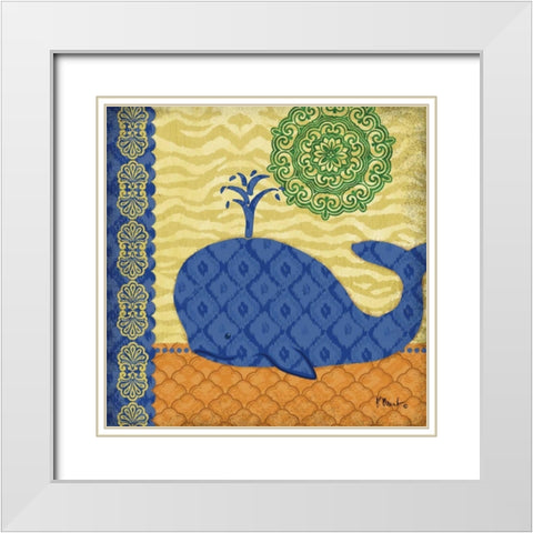 Sanctuary Bay II White Modern Wood Framed Art Print with Double Matting by Brent, Paul