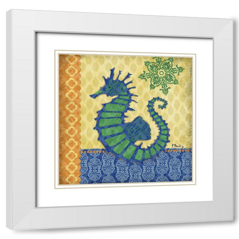 Sanctuary Bay III White Modern Wood Framed Art Print with Double Matting by Brent, Paul