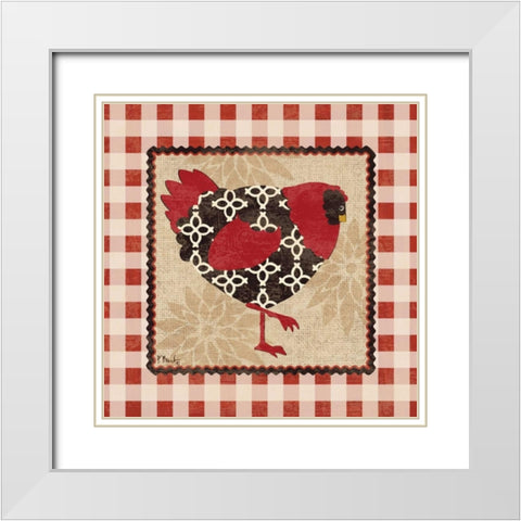Rustic Roost I White Modern Wood Framed Art Print with Double Matting by Brent, Paul